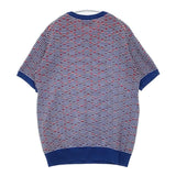 Paris Saint-Germain/EDIFICE ボーダー 半袖 セーター ニット ブルー ホワイト メンズ パリサンジェルマン/エディフィス【中古】6-0422S∞