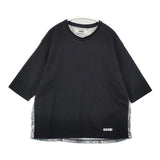 felkod ペイズリー柄 F21AS140 切替 半袖Ｔシャツ カットソー ブラック メンズ フィルコッド【中古】6-0422S∞