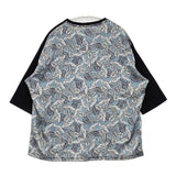 felkod ペイズリー柄 F21AS140 切替 半袖Ｔシャツ カットソー ブラック メンズ フィルコッド【中古】6-0422S∞