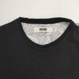 felkod ペイズリー柄 F21AS140 切替 半袖Ｔシャツ カットソー ブラック メンズ フィルコッド【中古】6-0422S∞