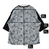 felkod ペイズリー柄 F21AS140 切替 半袖Ｔシャツ カットソー ブラック メンズ フィルコッド【中古】6-0422S∞