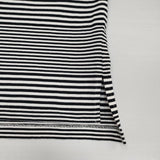 adam et Rope ボーダー 半袖 ポロシャツ ブラック ホワイト ブラウン メンズ アダムエロペ【中古】6-0507S∞