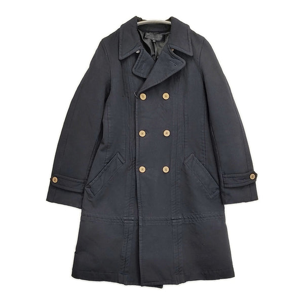COMME des GARCONS COMME des GARCONS ポリエステルPコート M RP-C004 製品加工 染め ピーコート AD2005 ネイビー レディース コムデギャルソン/コムコム【中古】5-1121T♪