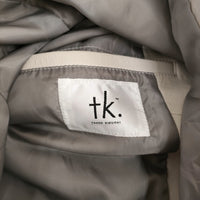 TK ラムレザーシングルライダース 定価33000円 羊革 革ジャン タケオキクチ ジャケット 23AW オフホワイト メンズ ティーケー【中古】5-1014T♪