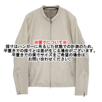 TK ラムレザーシングルライダース 定価33000円 羊革 革ジャン タケオキクチ ジャケット 23AW オフホワイト メンズ ティーケー【中古】5-1014T♪