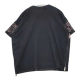 Sacai/SUN SURF パイナップル刺繍 20-04944 コットン 日本製 サイズ2 半袖Ｔシャツ カットソー ブラック ピンク レディース サカイ/サンサーフ【中古】6-0410S△