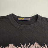 Sacai/SUN SURF パイナップル刺繍 20-04944 コットン 日本製 サイズ2 半袖Ｔシャツ カットソー ブラック ピンク レディース サカイ/サンサーフ【中古】6-0410S△