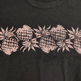 Sacai/SUN SURF パイナップル刺繍 20-04944 コットン 日本製 サイズ2 半袖Ｔシャツ カットソー ブラック ピンク レディース サカイ/サンサーフ【中古】6-0410S△