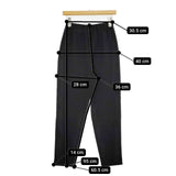 ENFOLD イージーテーパードパンツ サイズ36 パンツ ブラック レディース エンフォルド【中古】5-1217G∞