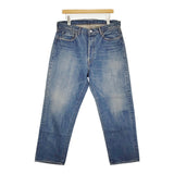 A.PRESSE Washed Denim Wide Pants 定価41800円 サイズ34 デニムパンツ 22AW ブルー メンズ アプレッセ【中古】5-0908G♪