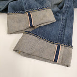 A.PRESSE Washed Denim Wide Pants 定価41800円 サイズ34 デニムパンツ 22AW ブルー メンズ アプレッセ【中古】5-0908G♪