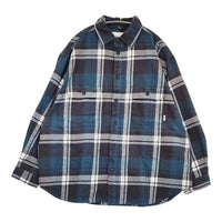 WTAPS COTTON FLANNEL TEXTILE 定価38500円 サイズ02 長袖シャツ 24SS グリーン ホワイト メンズ ダブルタップス【中古】5-0908M♪
