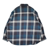 WTAPS COTTON FLANNEL TEXTILE 定価38500円 サイズ02 長袖シャツ 24SS グリーン ホワイト メンズ ダブルタップス【中古】5-0908M♪