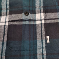 WTAPS COTTON FLANNEL TEXTILE 定価38500円 サイズ02 長袖シャツ 24SS グリーン ホワイト メンズ ダブルタップス【中古】5-0908M♪