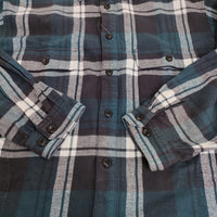 WTAPS COTTON FLANNEL TEXTILE 定価38500円 サイズ02 長袖シャツ 24SS グリーン ホワイト メンズ ダブルタップス【中古】5-0908M♪