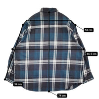 WTAPS COTTON FLANNEL TEXTILE 定価38500円 サイズ02 長袖シャツ 24SS グリーン ホワイト メンズ ダブルタップス【中古】5-0908M♪
