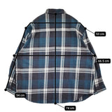 WTAPS COTTON FLANNEL TEXTILE 定価38500円 サイズ02 長袖シャツ 24SS グリーン ホワイト メンズ ダブルタップス【中古】5-0908M♪
