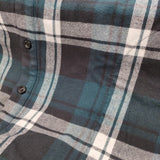WTAPS COTTON FLANNEL TEXTILE 定価38500円 サイズ02 長袖シャツ 24SS グリーン ホワイト メンズ ダブルタップス【中古】5-0908M♪