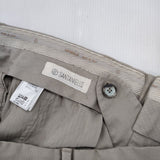 Santaniello コットン ストレッチ スラックス パンツ ベージュ メンズ サルトリア サンタニエッロ【中古】5-1204G∞