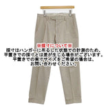 Santaniello コットン ストレッチ スラックス パンツ ベージュ メンズ サルトリア サンタニエッロ【中古】5-1204G∞