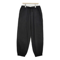 COMOLI シルクネップ ドローストリングパンツ サイズ1 定価61600円 B01-03003 イージー パンツ 25SS ブラック メンズ コモリ【中古】5-0908M♪