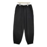 COMOLI シルクネップ ドローストリングパンツ サイズ1 定価61600円 B01-03003 イージー パンツ 25SS ブラック メンズ コモリ【中古】5-0908M♪