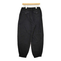 COMOLI シルクネップ ドローストリングパンツ サイズ1 定価61600円 B01-03003 イージー パンツ 25SS ブラック メンズ コモリ【中古】5-0908M♪