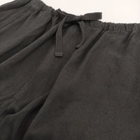 COMOLI シルクネップ ドローストリングパンツ サイズ1 定価61600円 B01-03003 イージー パンツ 25SS ブラック メンズ コモリ【中古】5-0908M♪