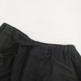 COMOLI シルクネップ ドローストリングパンツ サイズ1 定価61600円 B01-03003 イージー パンツ 25SS ブラック メンズ コモリ【中古】5-0908M♪