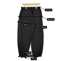 COMOLI シルクネップ ドローストリングパンツ サイズ1 定価61600円 B01-03003 イージー パンツ 25SS ブラック メンズ コモリ【中古】5-0908M♪