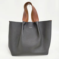 Hender Scheme piano bag medium MJ-RBPIM 定価36300円 革 レザー トートバッグ ブラック メンズ エンダースキーマ【中古】5-0908G♪