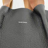 Hender Scheme piano bag medium MJ-RBPIM 定価36300円 革 レザー トートバッグ ブラック メンズ エンダースキーマ【中古】5-0908G♪