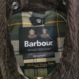 Barbour イギリス製 beaufort wax jacket sage ビューフォート オイルドジャケット 定価66000円 38 セージ メンズ バブアー【中古】5-1014T♪