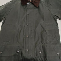 Barbour イギリス製 beaufort wax jacket sage ビューフォート オイルドジャケット 定価66000円 38 セージ メンズ バブアー【中古】5-1014T♪