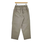 marka 3TUCK TAPERED FIT EASY WOOL MOHAIR TROPICAL イージー パンツ グレージュ メンズ マーカ【中古】5-1204G∞