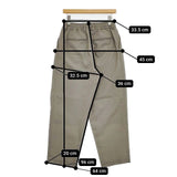 marka 3TUCK TAPERED FIT EASY WOOL MOHAIR TROPICAL イージー パンツ グレージュ メンズ マーカ【中古】5-1204G∞