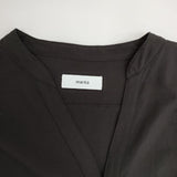 marka バンドカラー スキッパー M23B-01Sh01C ウール 長袖シャツ 23AW ブラック メンズ マーカ【中古】5-1027T∞