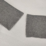 UNUSED hree Quarter Sleeve Thermal US2069 ワッフル サーマル カットソー ホワイト グレー メンズ アンユーズド【中古】5-1225M∞