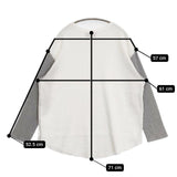 UNUSED hree Quarter Sleeve Thermal US2069 ワッフル サーマル カットソー ホワイト グレー メンズ アンユーズド【中古】5-1225M∞