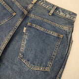EVCON 5POCKET TUCK WIDE DENIM PANTS 定価19800円 183-91507 ジーンズ デニムパンツ ブルー メンズ エビコン【中古】5-1204G∞