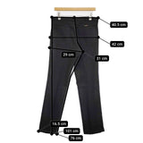 Wrangler スタプレ 828K 31×30 ポリエステル パンツ ブラック メンズ ラングラー【中古】5-1204G∞