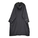 Dulcamara フード サイドボタン ウール コート ブラック メンズ ドゥルカマラ【中古】5-1027T∞