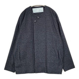 Dulcamara ジーロンラムステップフロントブルゾン ノーカラージャケット ネイビー メンズ ドゥルカマラ【中古】5-1027T∞