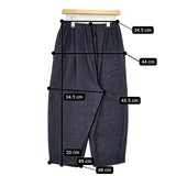 Dulcamara ジーロンラム イージースラックス パンツ ネイビー メンズ ドゥルカマラ【中古】5-1027T∞