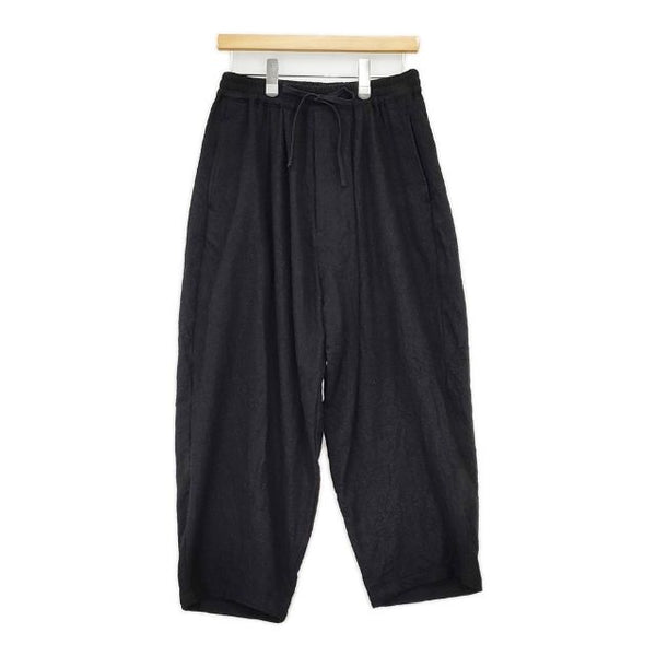my beautiful landlet BISHU TUMBLER TWILL WOOL WIDE EASY PANTS　定価31790円 パンツ ブラック メンズ マイビューティフルランドレット【中古】5-1027T∞
