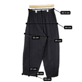 my beautiful landlet BISHU TUMBLER TWILL WOOL WIDE EASY PANTS　定価31790円 パンツ ブラック メンズ マイビューティフルランドレット【中古】5-1027T∞