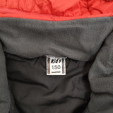 mont-bell サーマラップ ウォームパーカ キッズ150 1101637 定価10340円 中綿 ブルゾン レッド レディース モンベル【中古】5-1014T♪