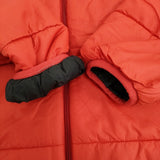 mont-bell サーマラップ ウォームパーカ キッズ150 1101637 定価10340円 中綿 ブルゾン レッド レディース モンベル【中古】5-1014T♪