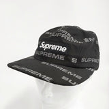 Supreme Reflective Jacquard Camp Cap 帽子 ロゴ キャップ 24AW ブラック メンズ シュプリーム【中古】5-0916G♪