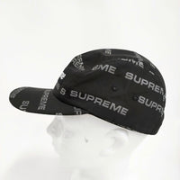 Supreme Reflective Jacquard Camp Cap 帽子 ロゴ キャップ 24AW ブラック メンズ シュプリーム【中古】5-0916G♪
